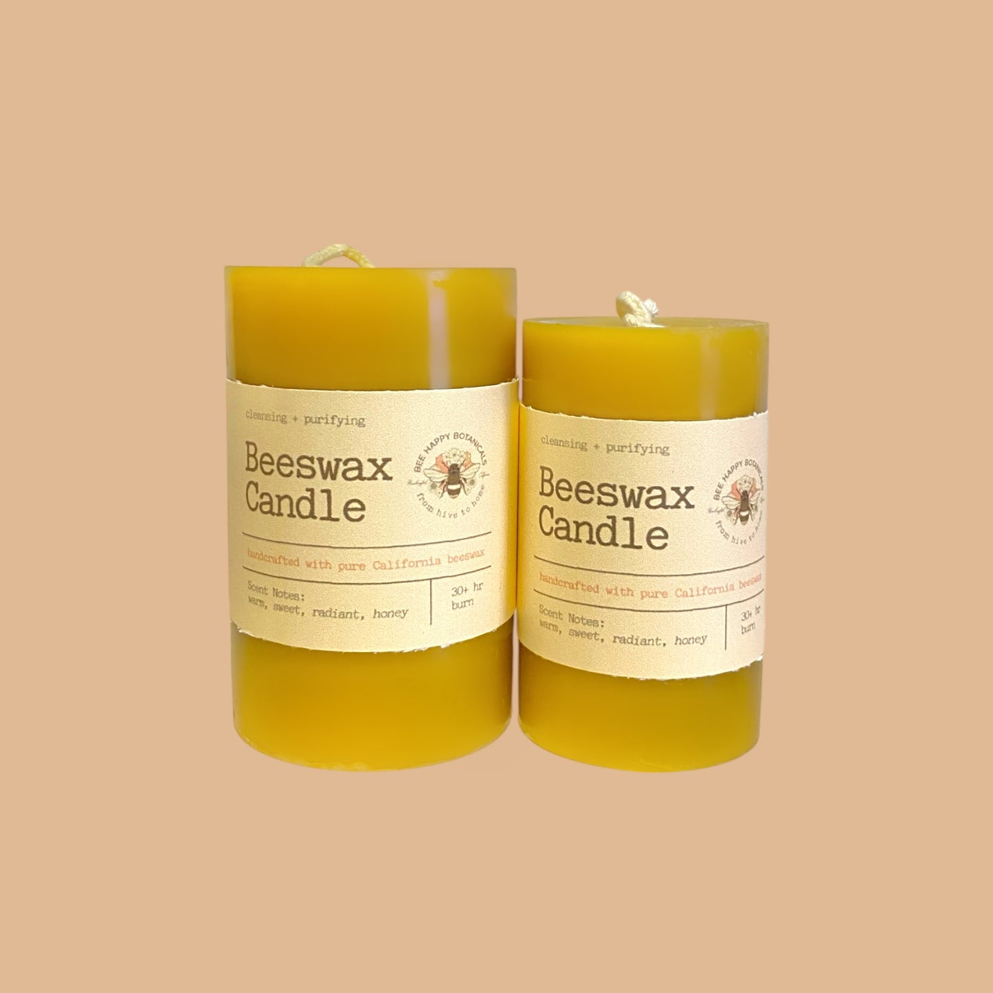 Beeswax Pillar Candle